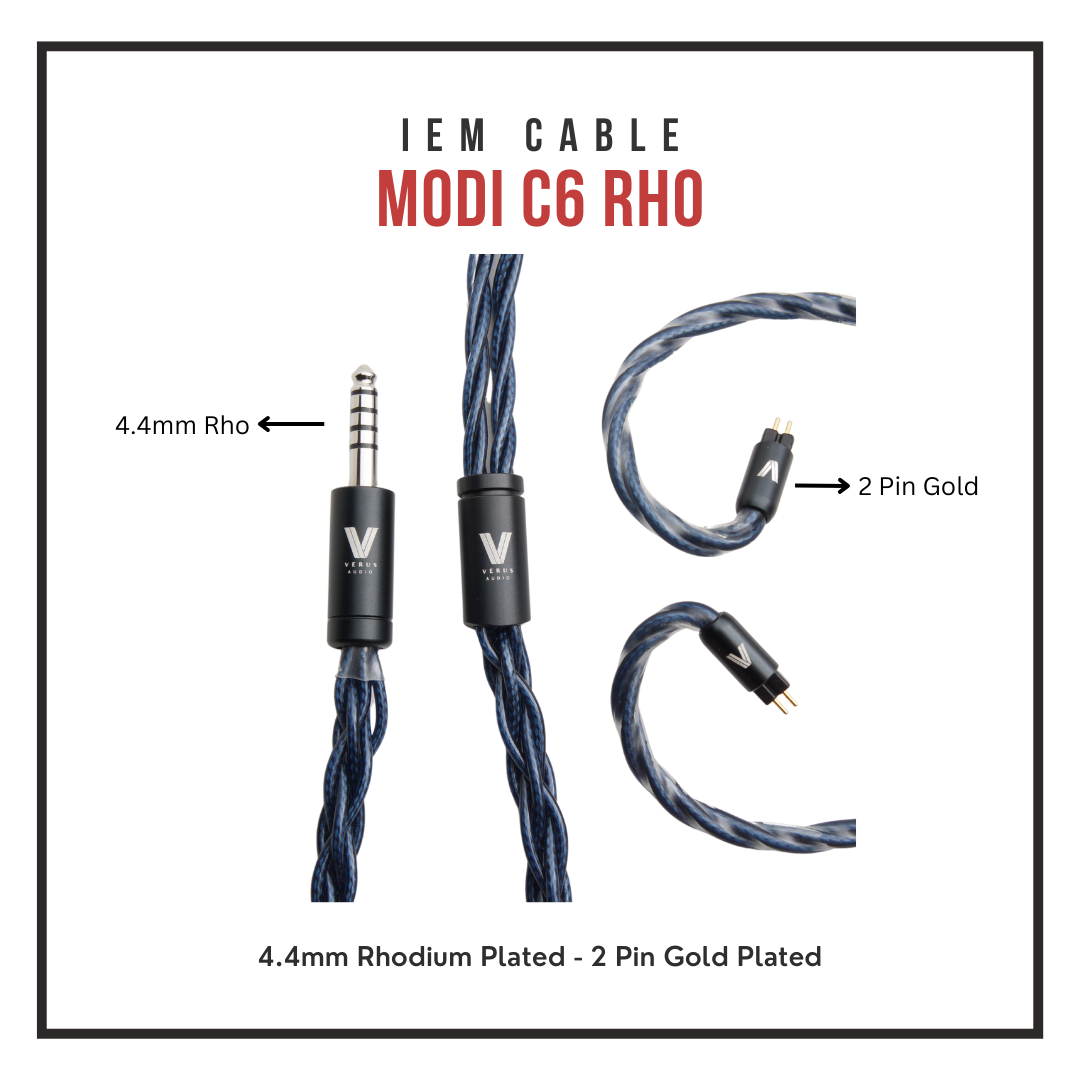 Verus Modi C6 (OFC SPC Litz Coaxial Structure Cable for IEMs or Headphones)