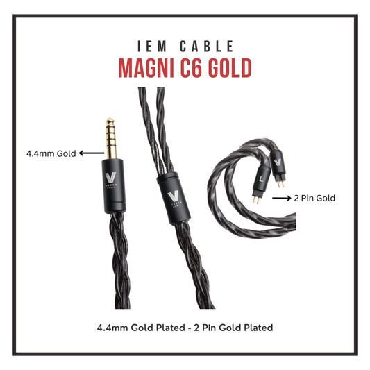 Verus Magni C6 (OFC Copper Litz Coaxial Structure Cable for IEMs or Headphones)