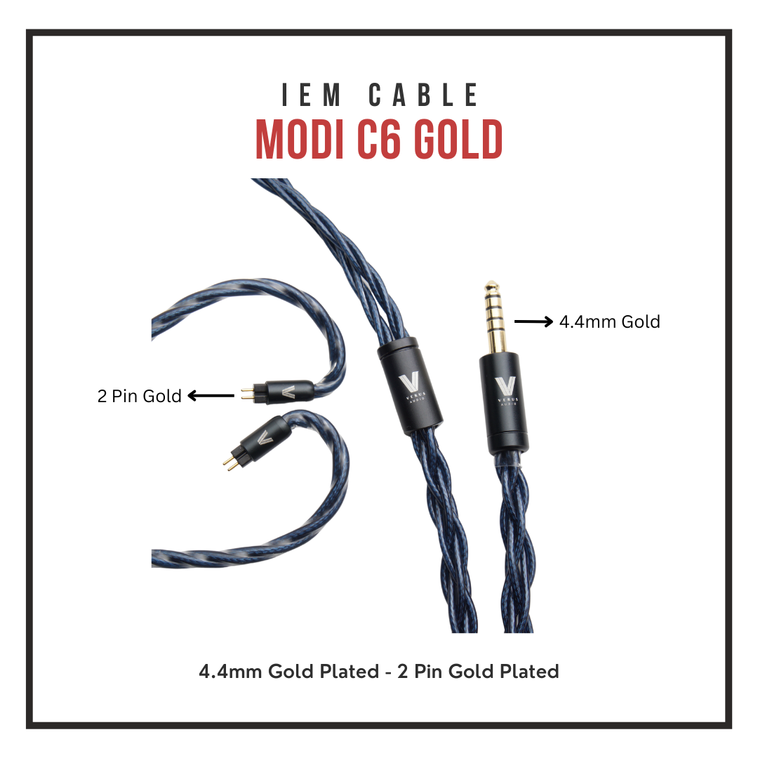 Verus Modi C6 (OFC SPC Litz Coaxial Structure Cable for IEMs or Headphones)